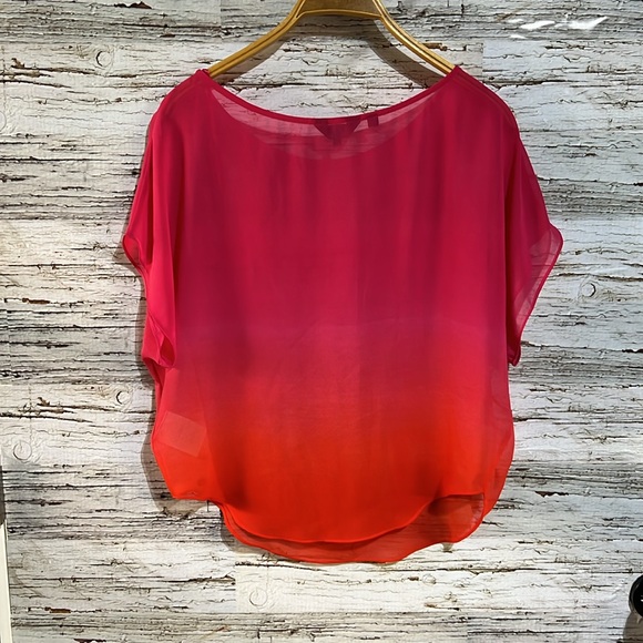 🇺🇸 Guess sheer bright blouse size XS - Picture 6 of 7